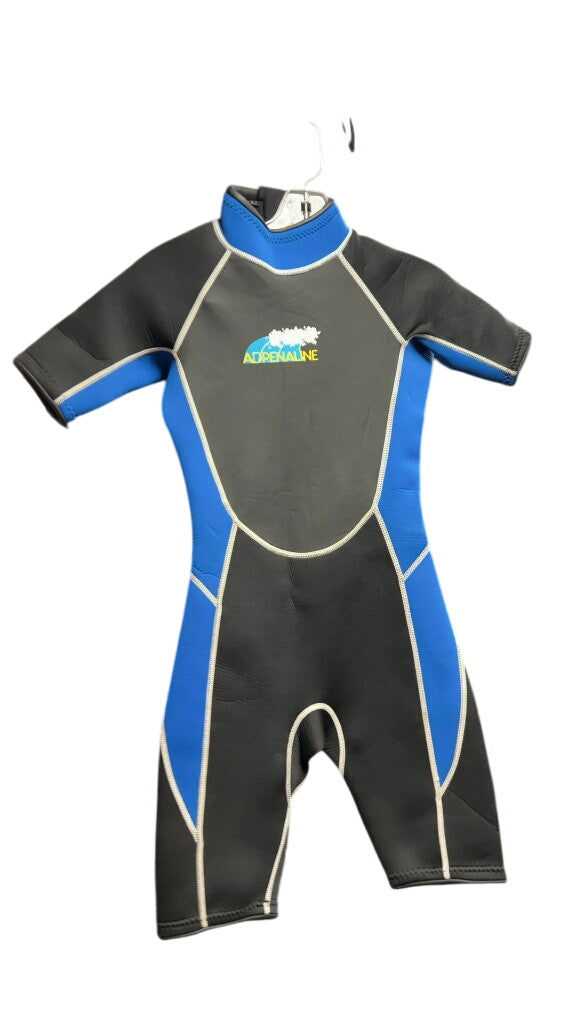 Adrenaline Junior Shorty Wetsuit - Black/Blue - Size 7/8