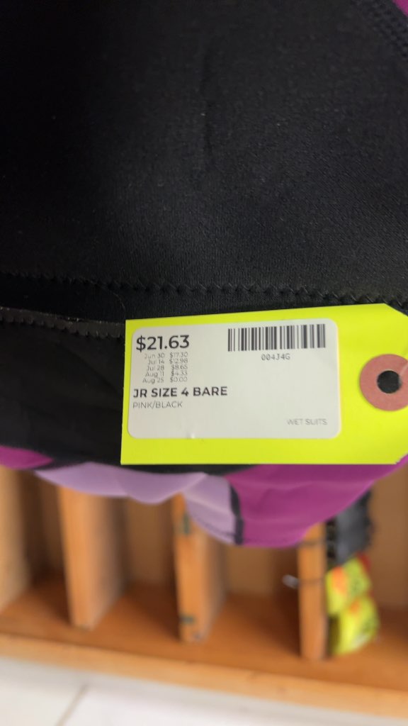 BARE Junior 2mm Shorty Wetsuit - Size 4