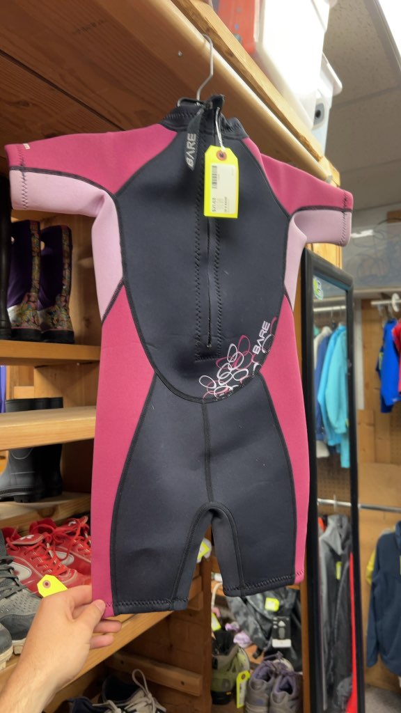 Bare Junior 6 2mm Shorty Wetsuit - Black/Purple