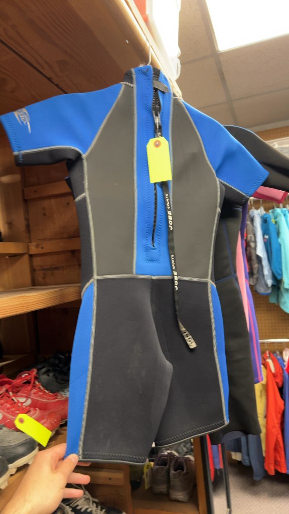Jobe Kids Short Wetsuit - Blue/Black - Size 10