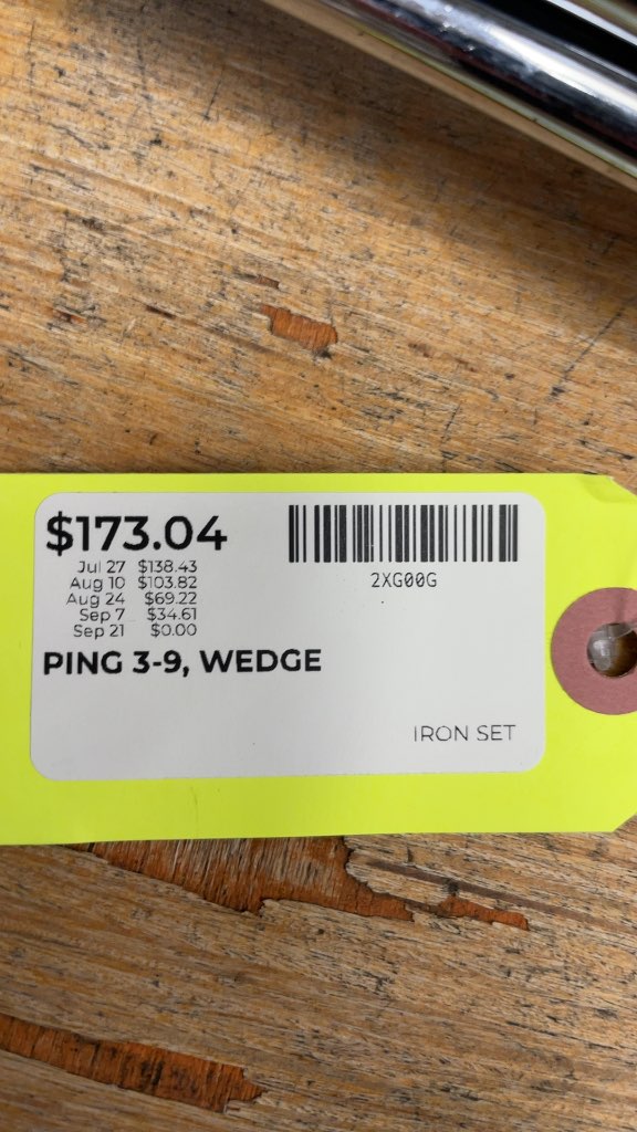 PING G2 Iron Set 3-9, Wedge